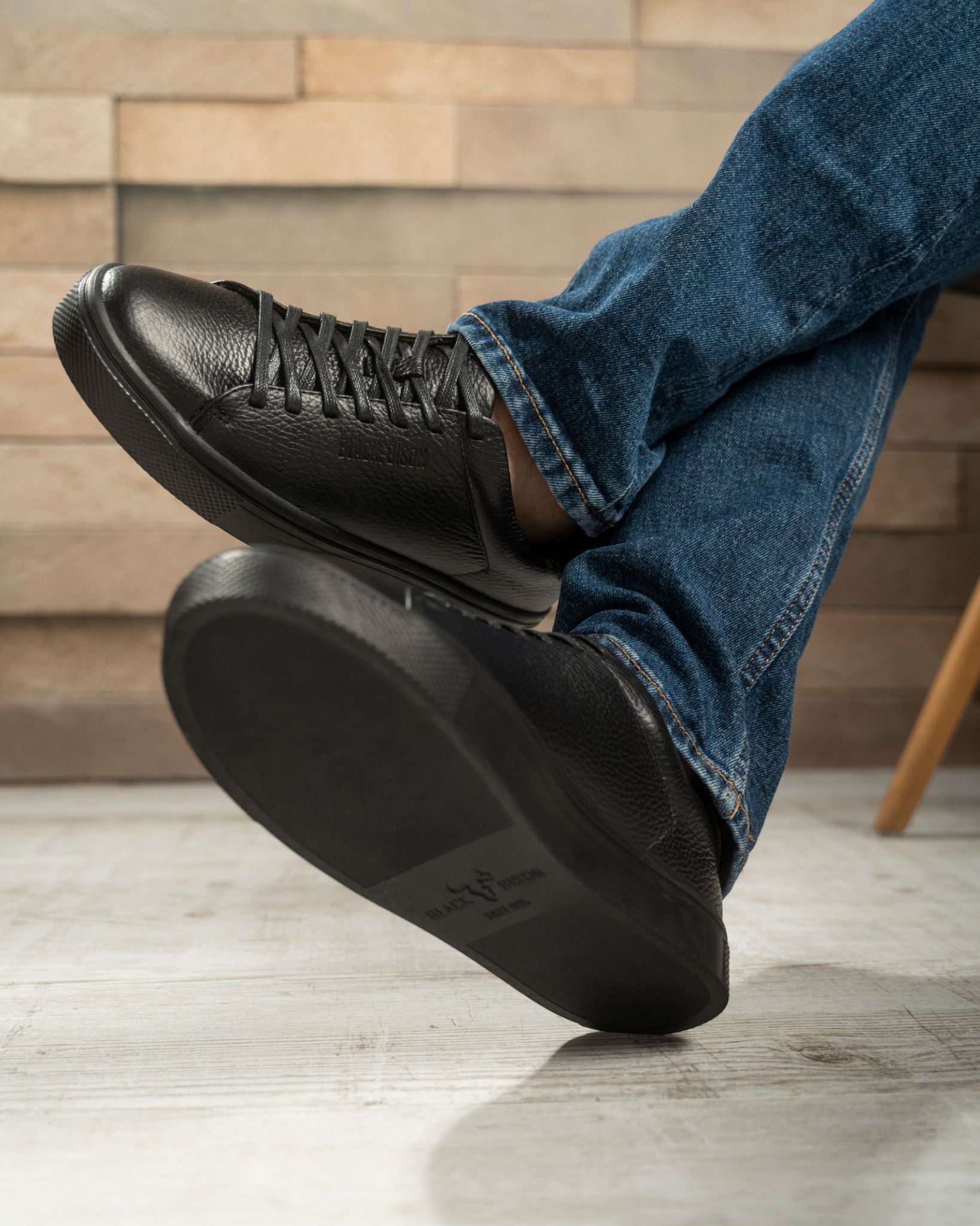 zapato cuero negro 101