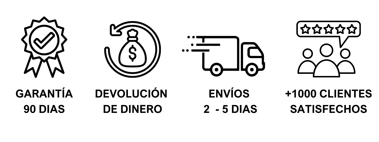 garantia, devolucion, envios y reseñas