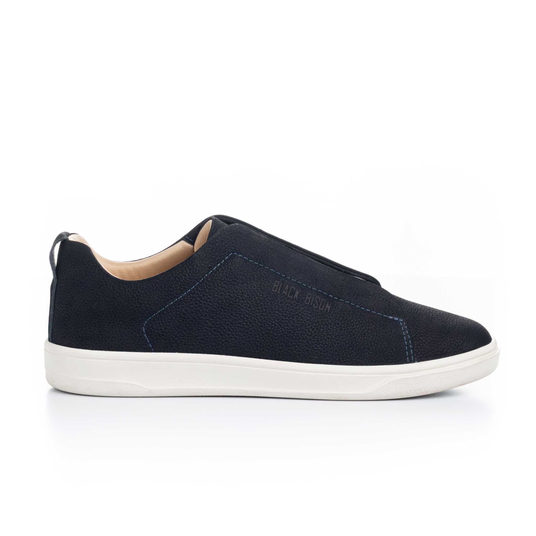 Cuero Nobuck Azul Navy