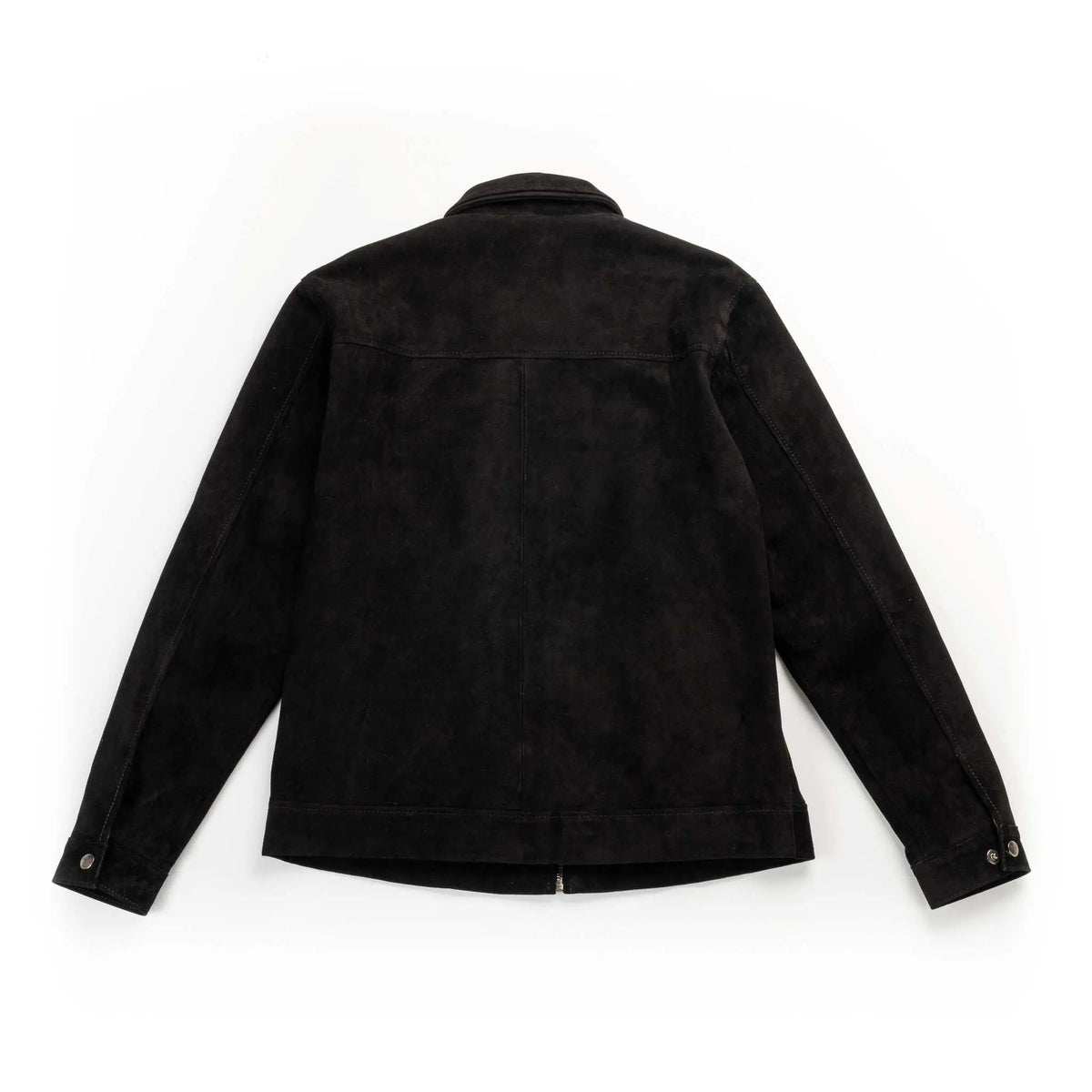 Chaqueta Gatsby Negra de Cuero para Hombre - BLACK BISON