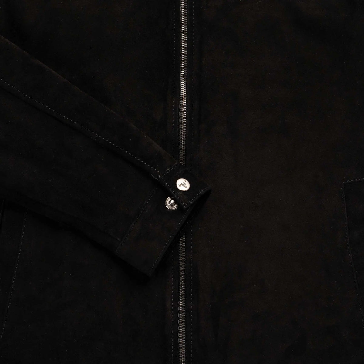 Chaqueta Gatsby Negra de Cuero para Hombre - BLACK BISON