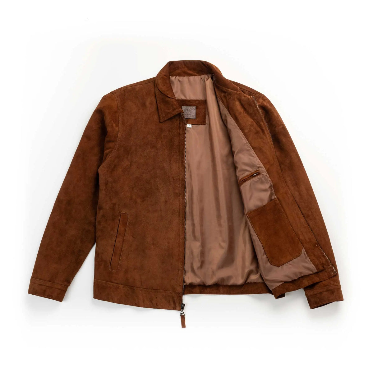 Chaqueta Gatsby Miel de Cuero para Hombre - BLACK BISON