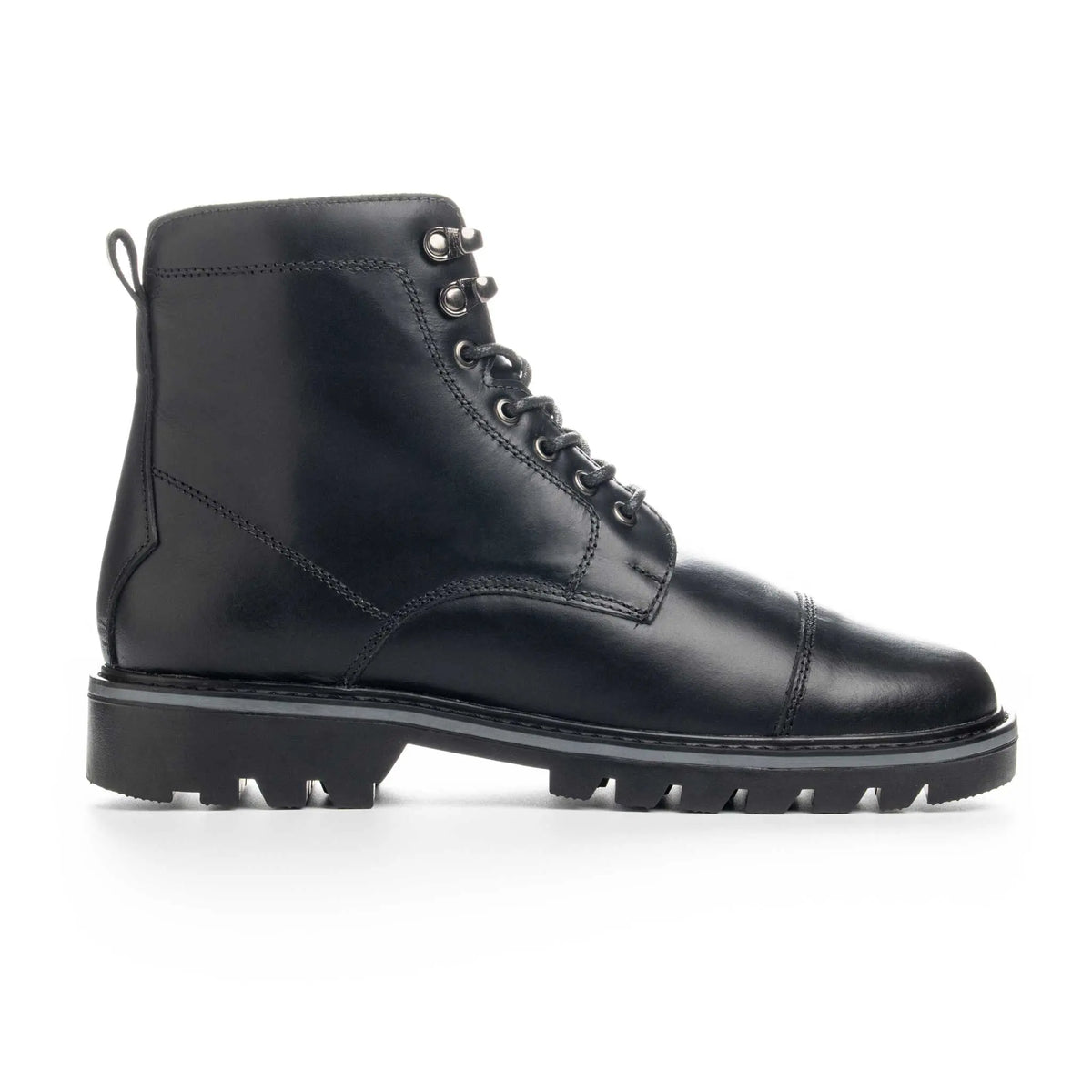Bota Hunter Negra de Cuero para Hombre - BLACK BISON