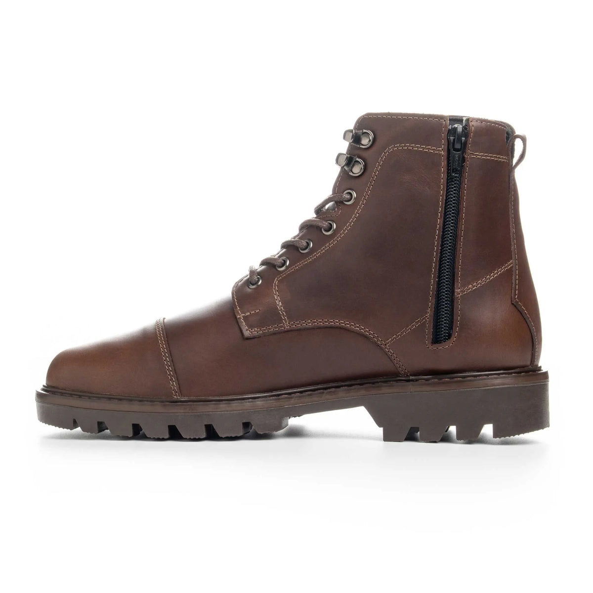 Bota Hunter Café de Cuero para Hombre - BLACK BISON