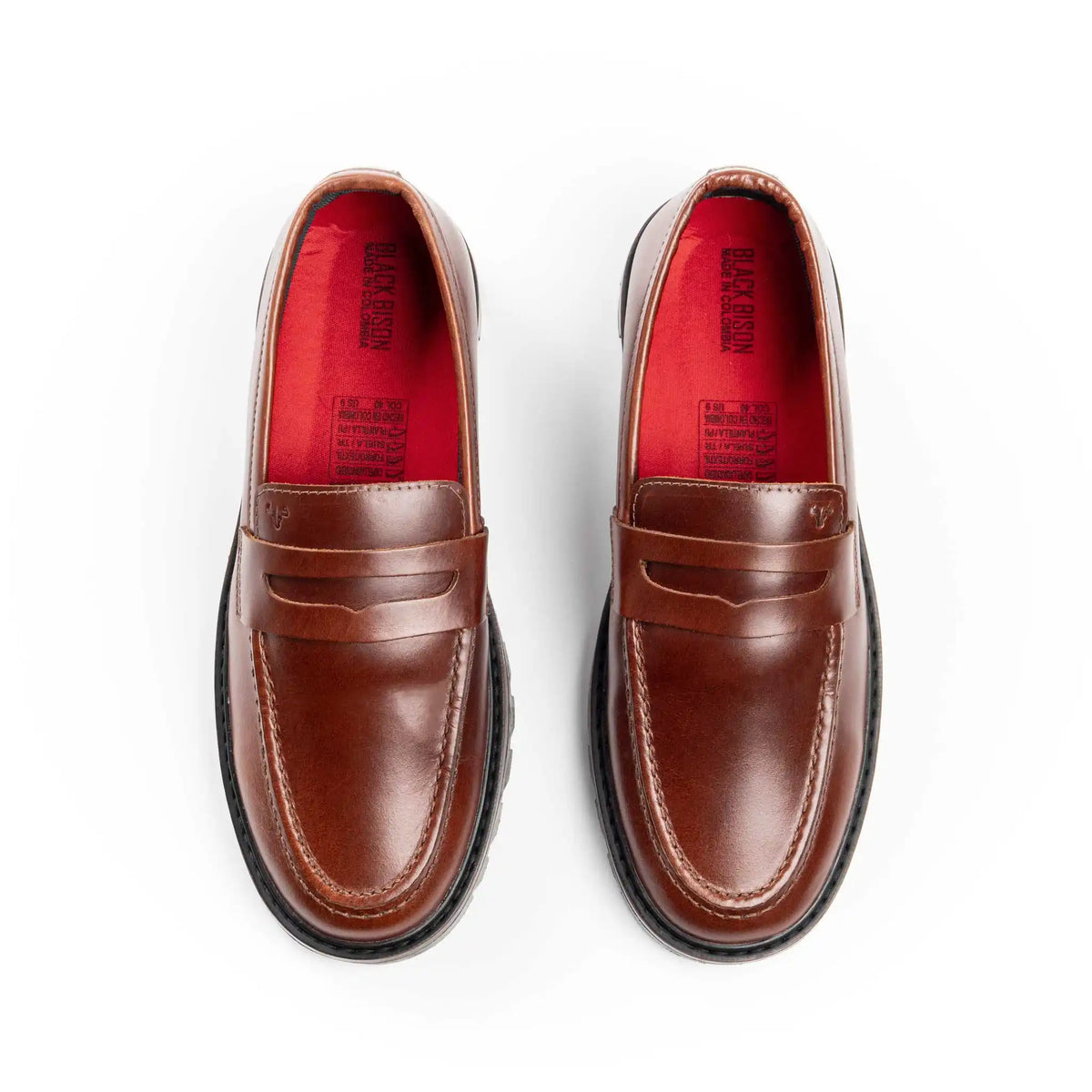 Mocasín Jasper Coñac de Cuero para Hombre - BLACK BISON