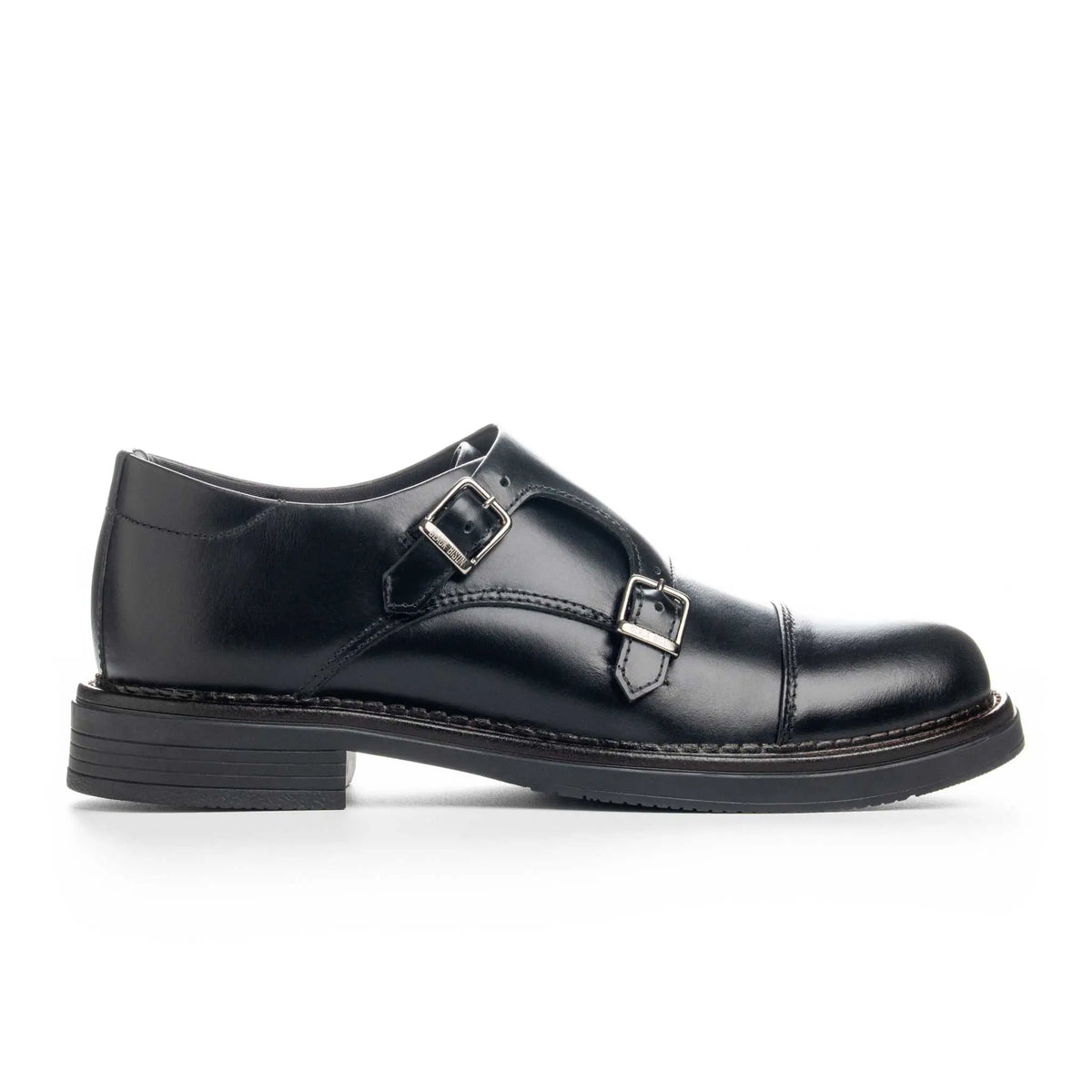 Zapato Moretti Negro de Cuero para Hombre - BLACK BISON