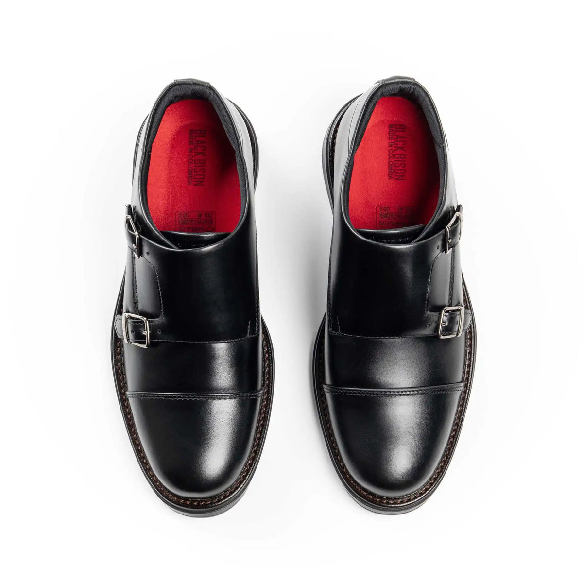 Zapato Moretti Negro de Cuero para Hombre - BLACK BISON