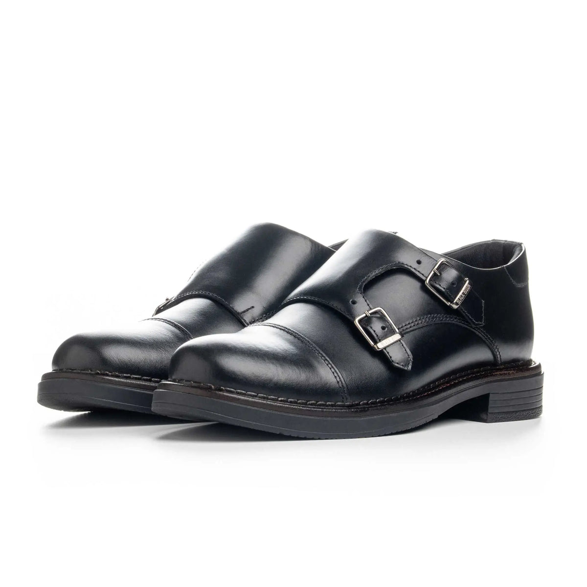 Zapato Moretti Negro de Cuero para Hombre - BLACK BISON