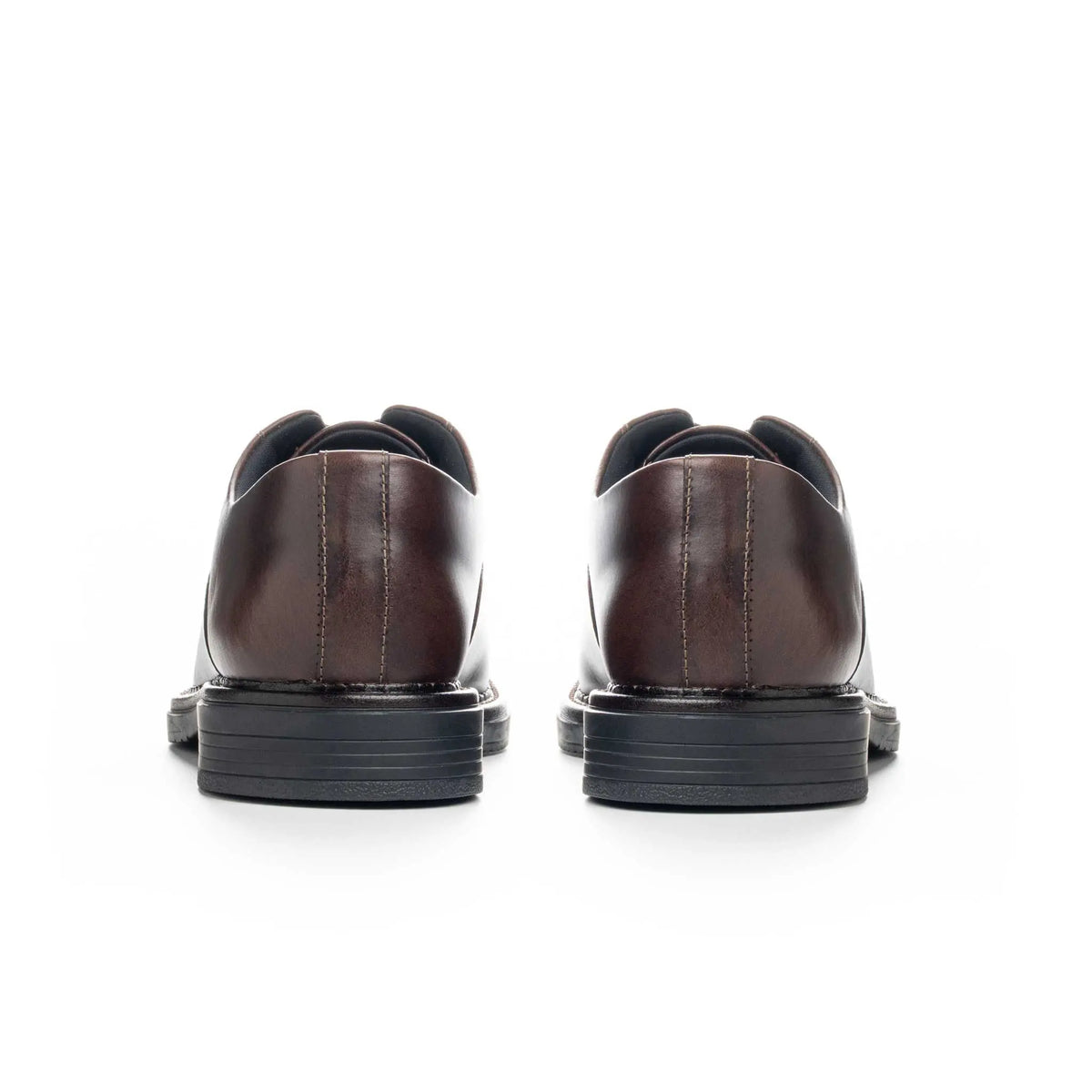 Zapato Velmont Café de Cuero para Hombre - BLACK BISON