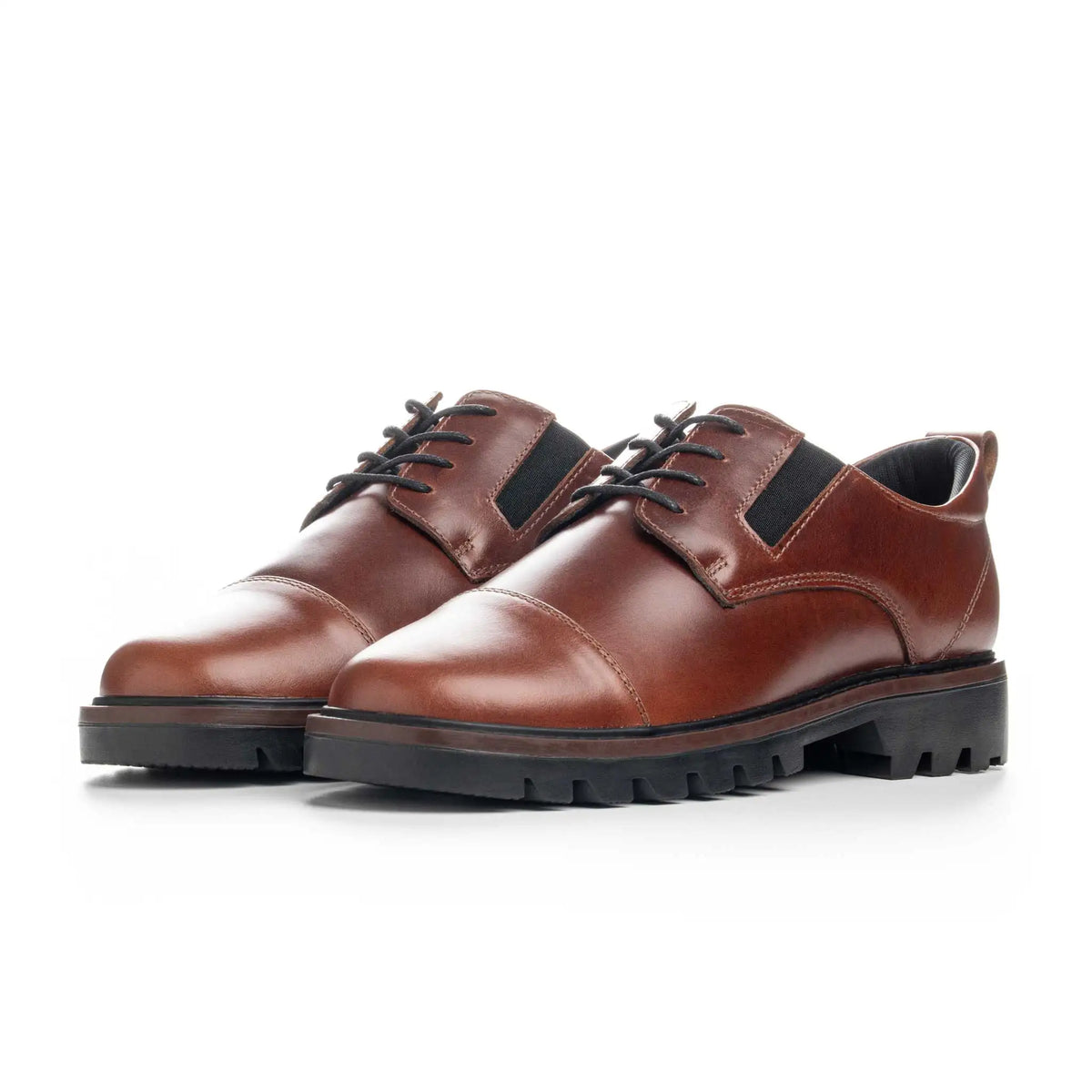 Zapato Monroe Coñac de Cuero para Hombre - BLACK BISON