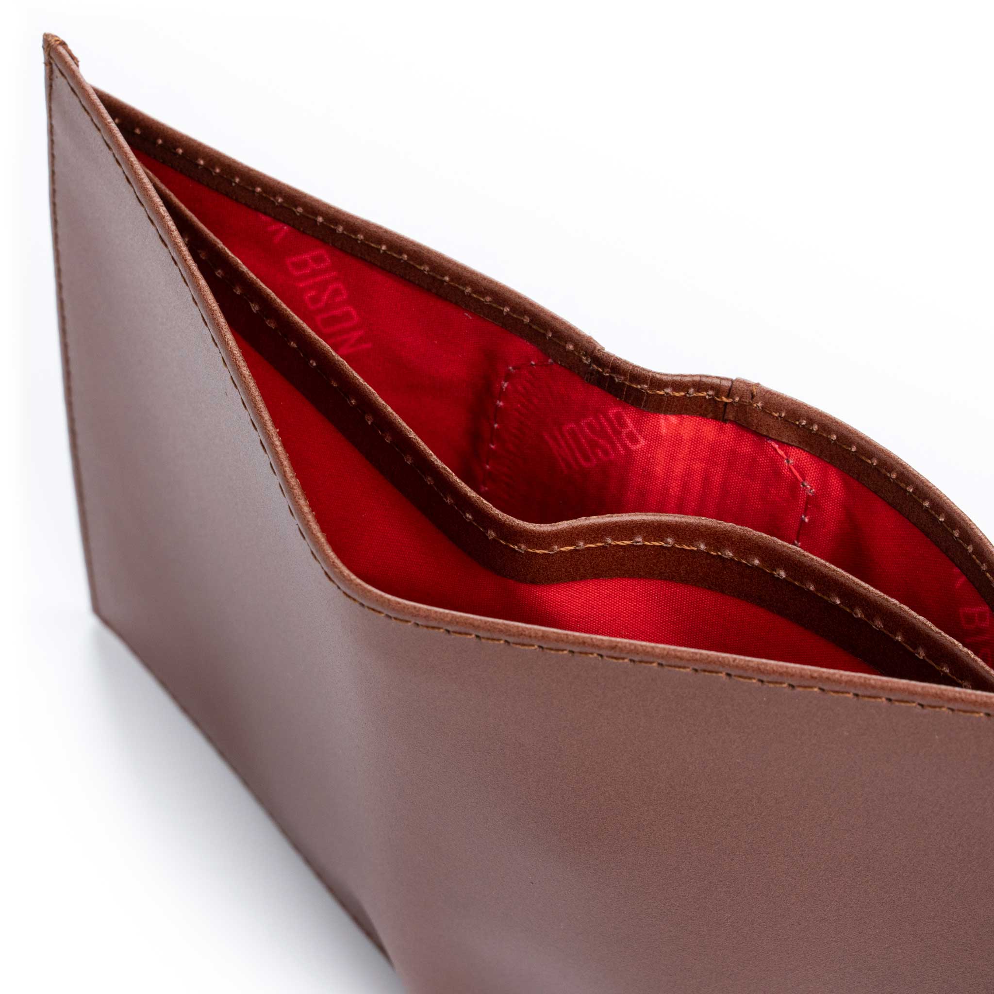 Billetera Vertical en Cuero miel para Hombre