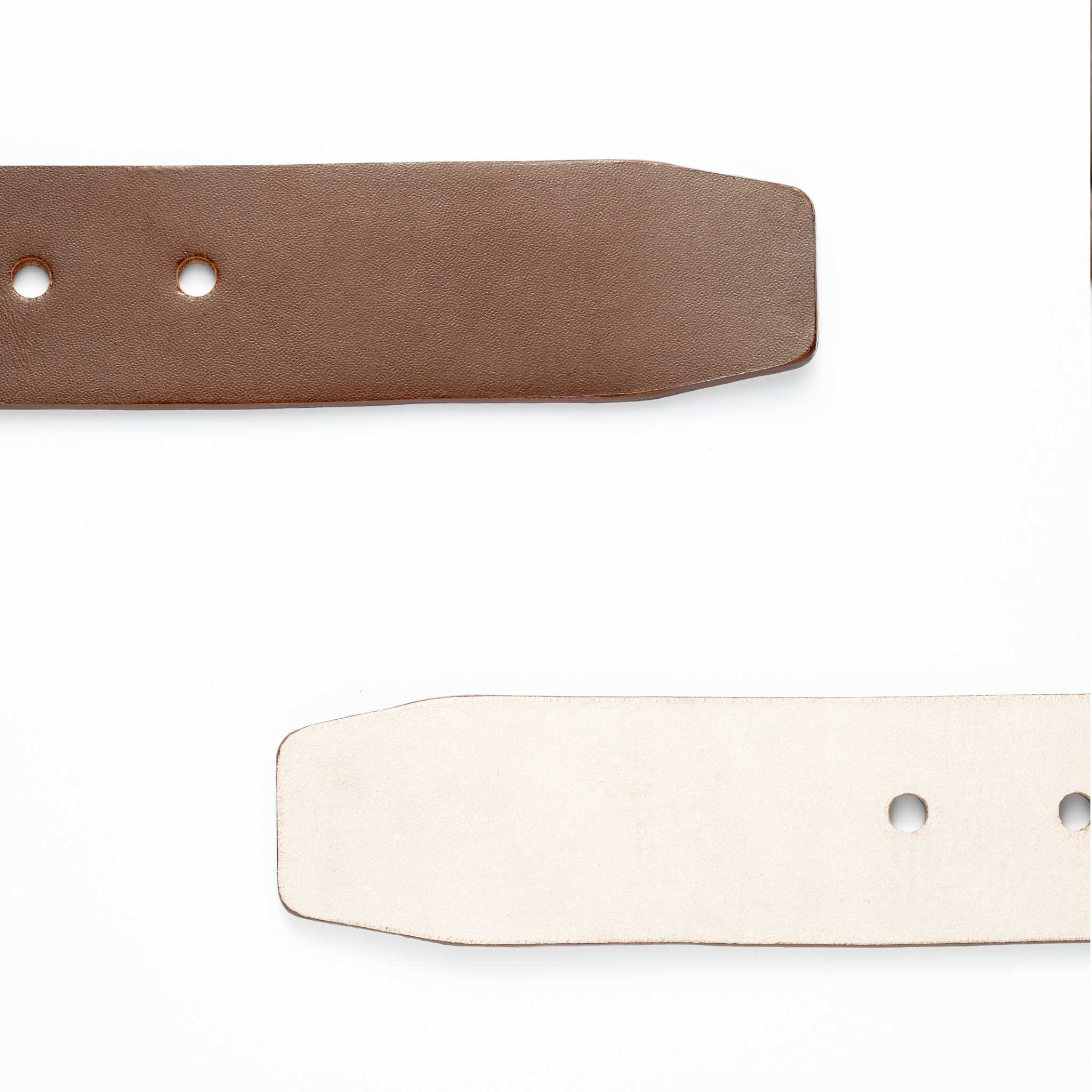 Cinturon Cuero Liso Café - BLACK BISON