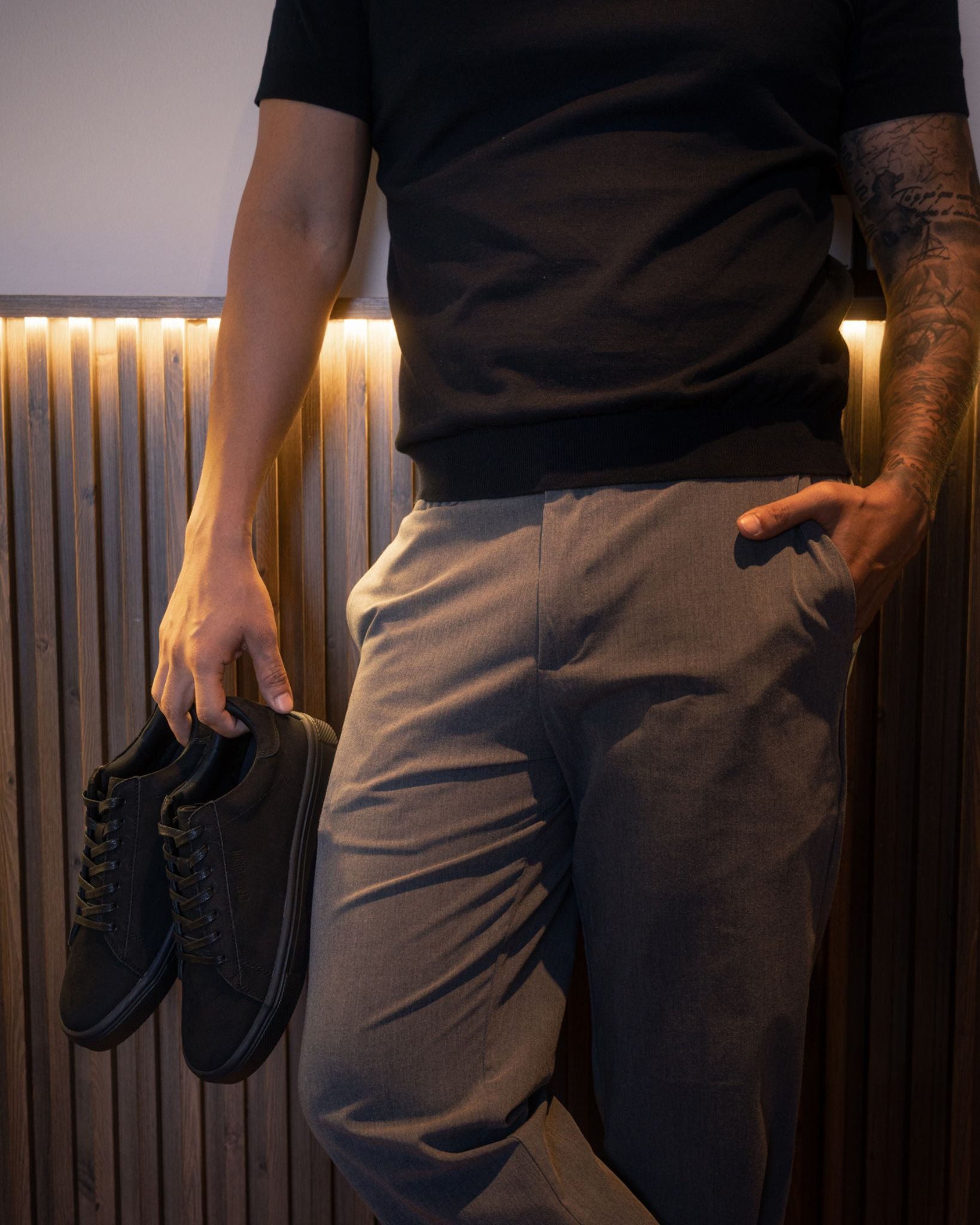 Nobuck Lego Negro - BLACK BISON