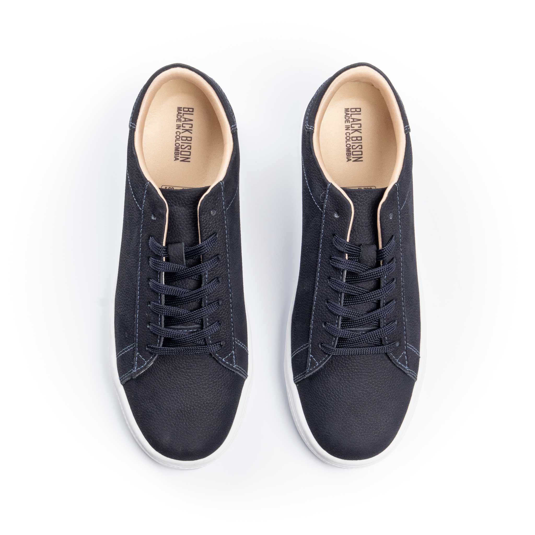 Nobuck Azul Caspio 1785 - BLACK BISON
