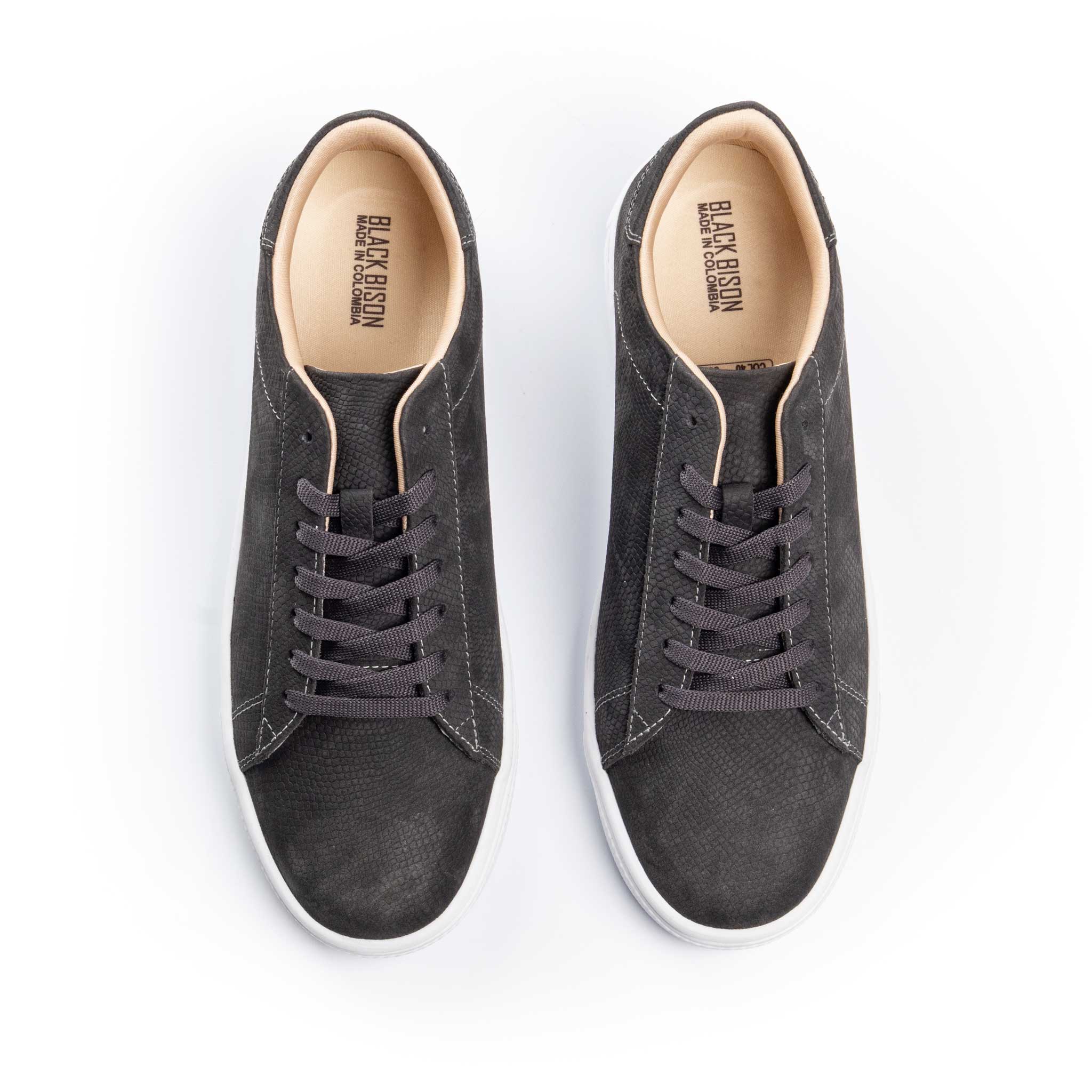 Nobuck Escamas Gris 1787 - BLACK BISON