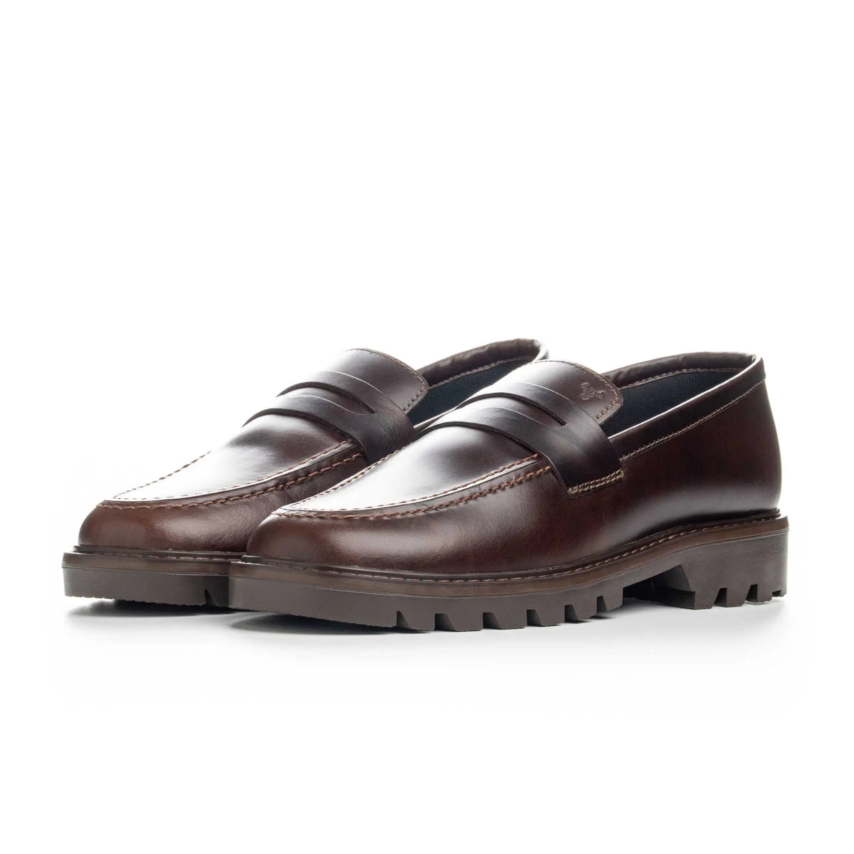 Mocasín Jasper Café de Cuero para Hombre - BLACK BISON