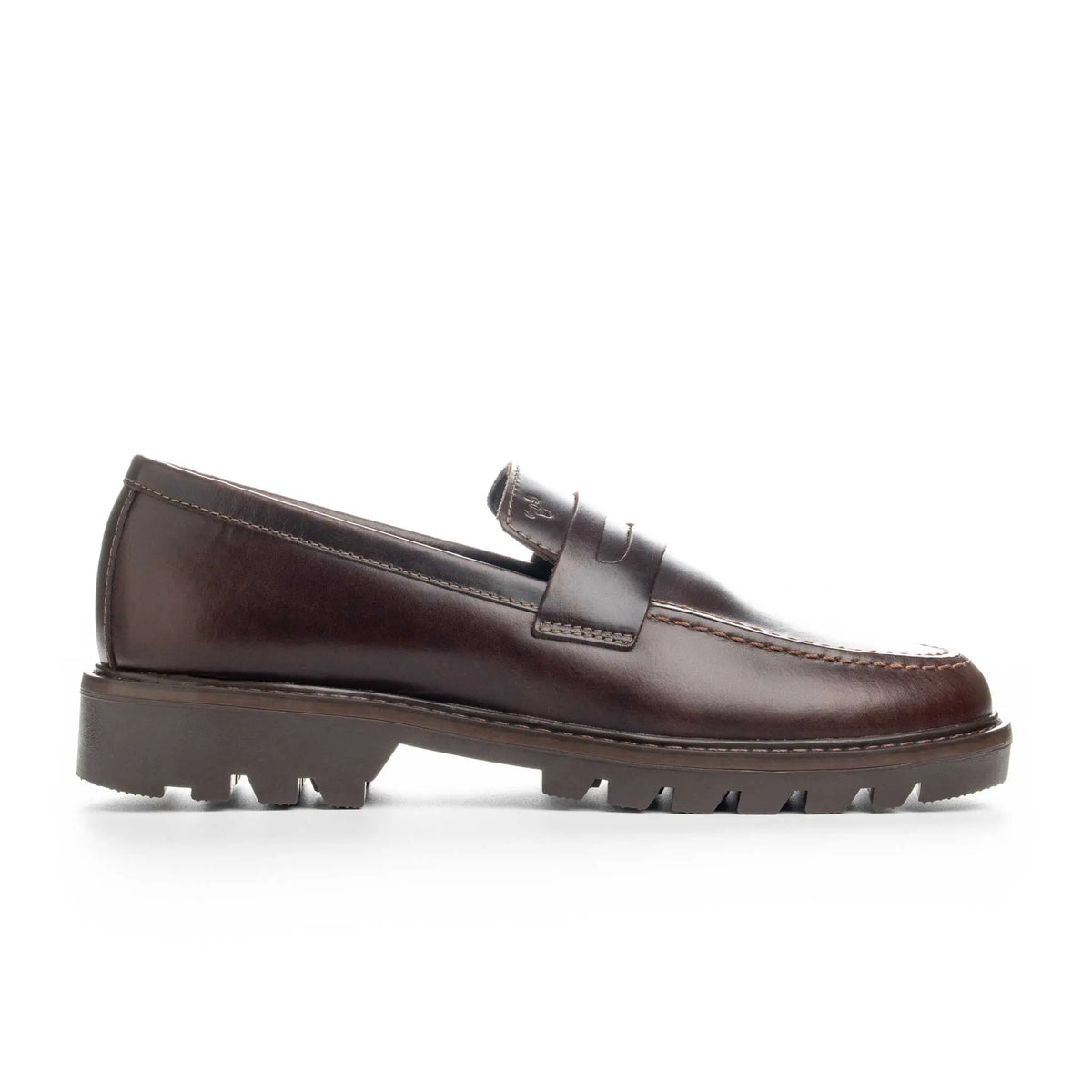 Mocasín Jasper Café de Cuero para Hombre - BLACK BISON