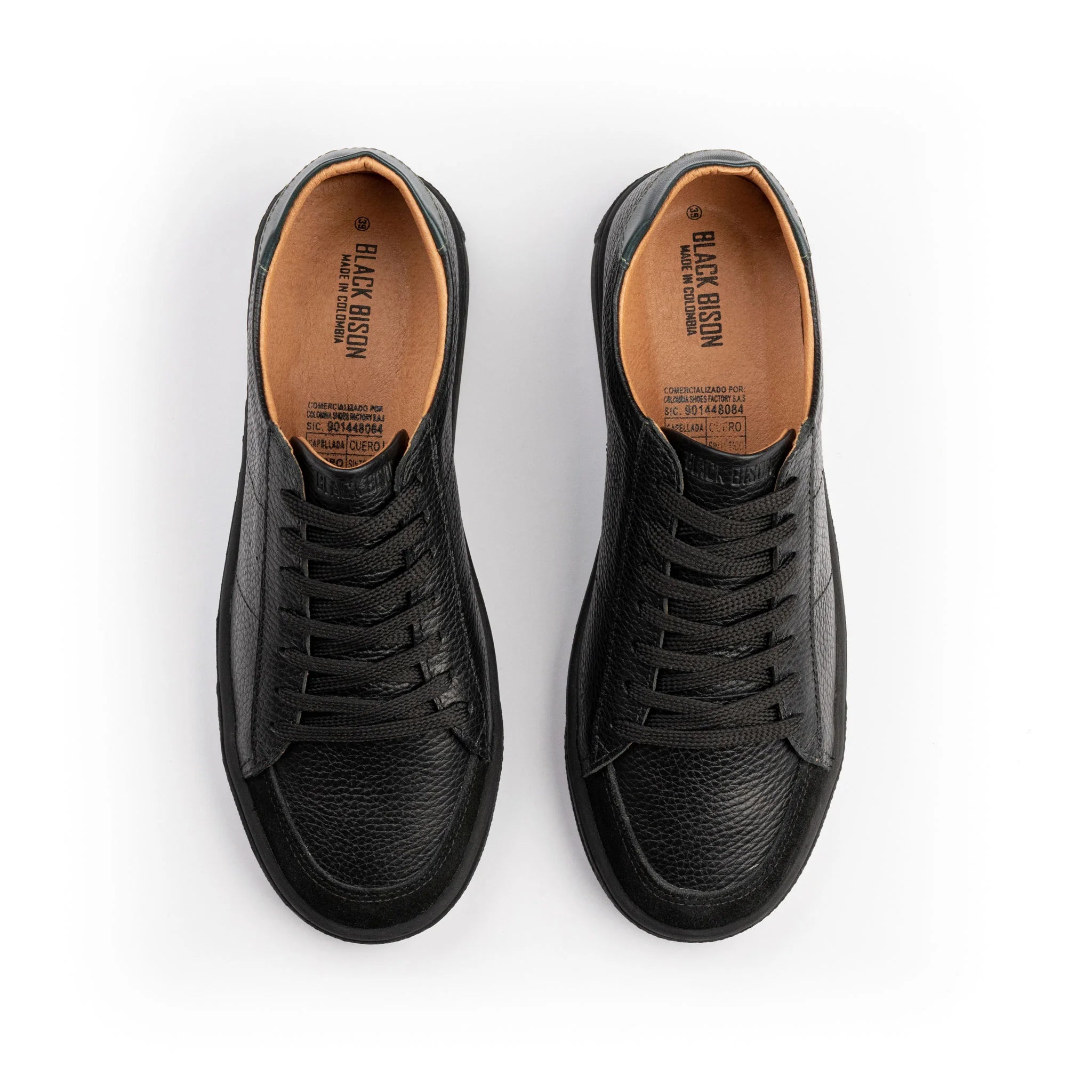 zapato cuero negro 806 superior