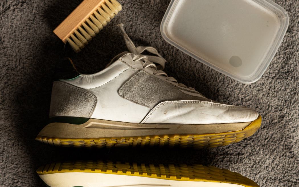 zapato sin lavar