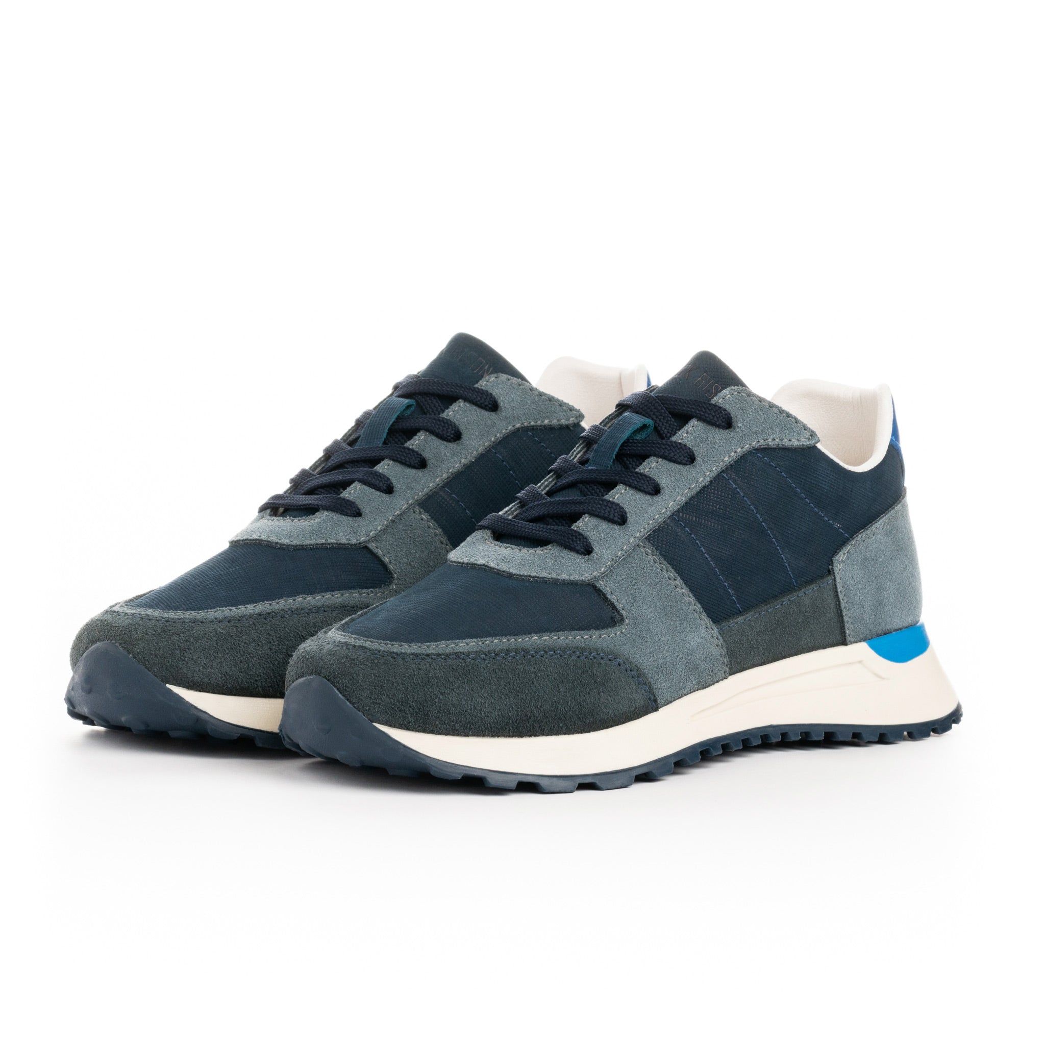 Nobuck Azul y Gris - BLACK BISON