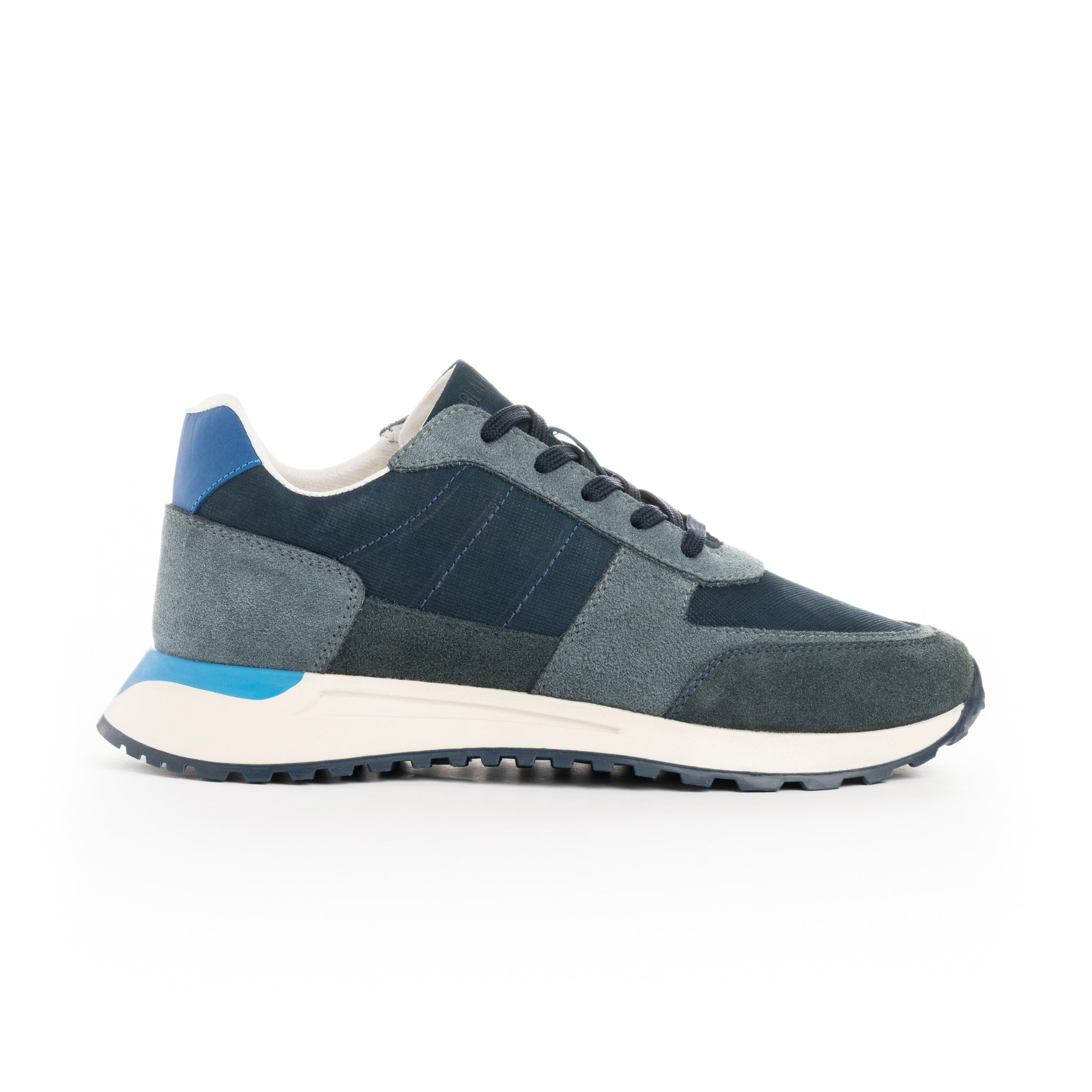 Nobuck Azul y Gris - BLACK BISON