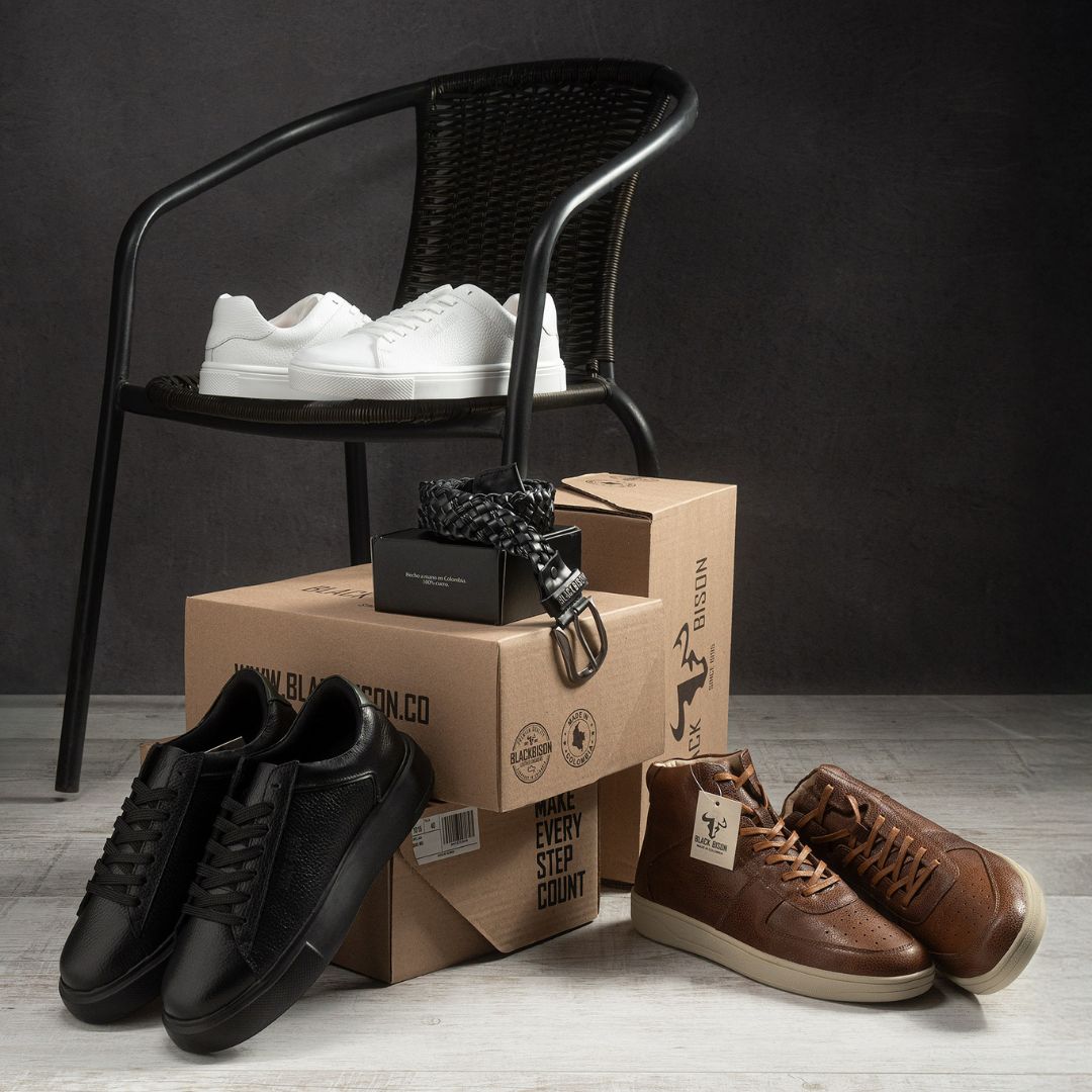 combo tres zapatos mas cinturon gratis