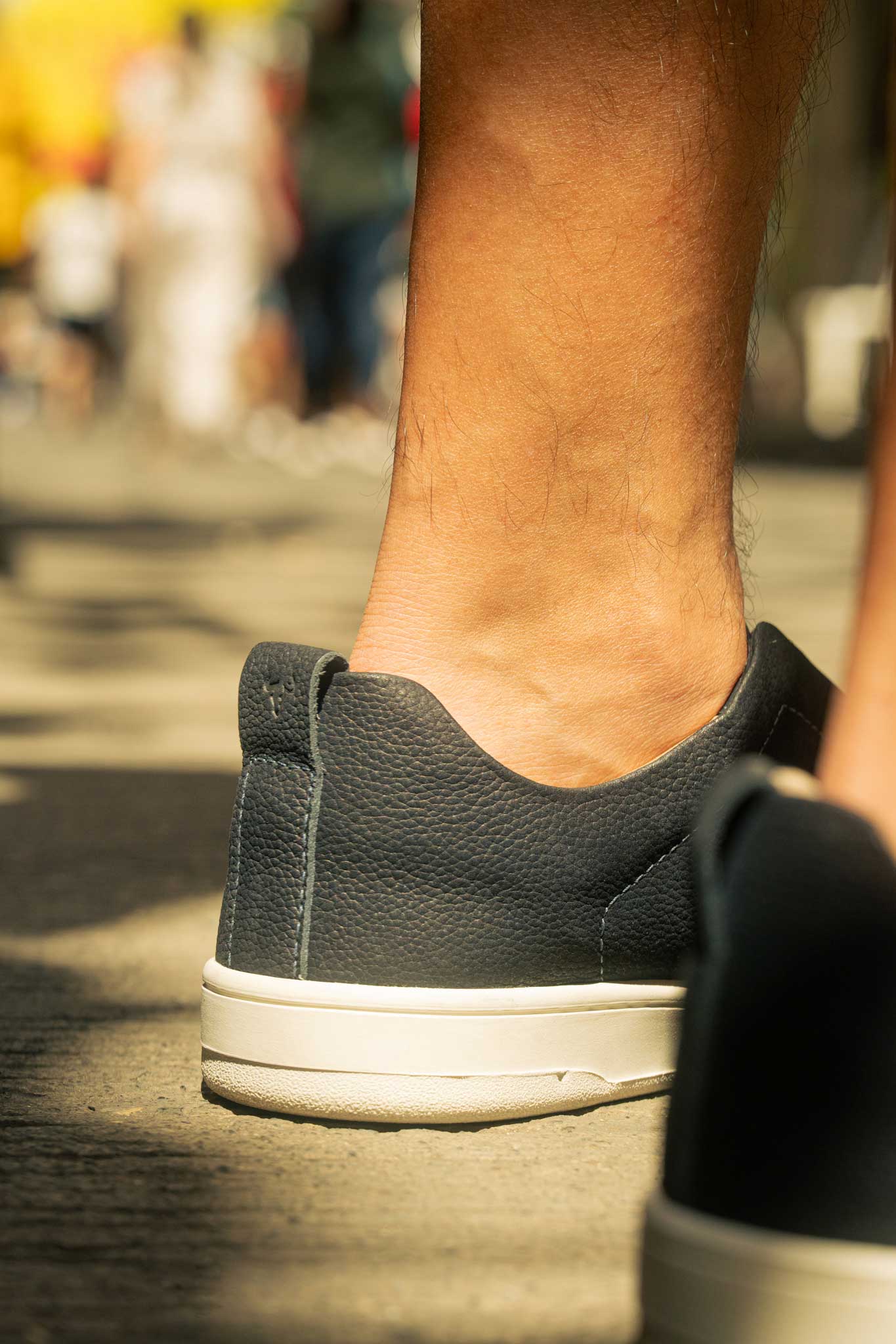 Cuero Nobuck Azul Navy