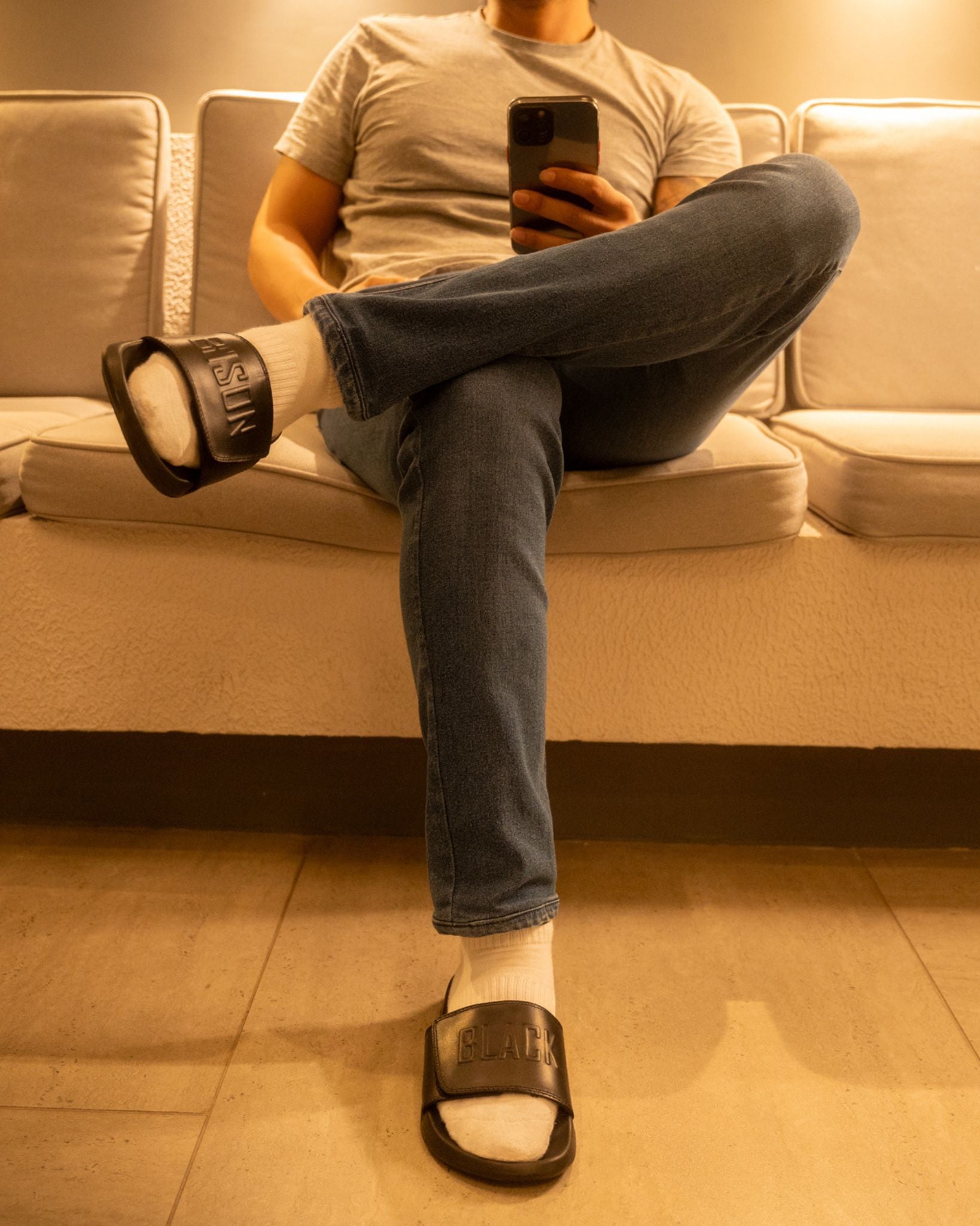 sandalia velcro trabajo en casa