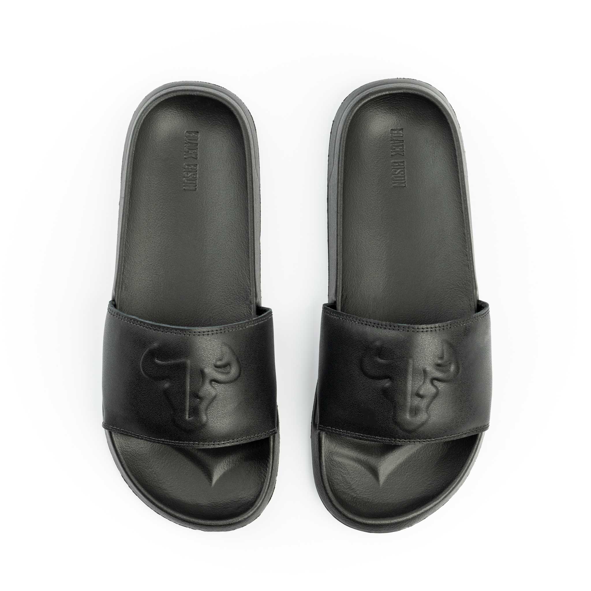 Sandalia Plana Valentino Negro - BLACK BISON