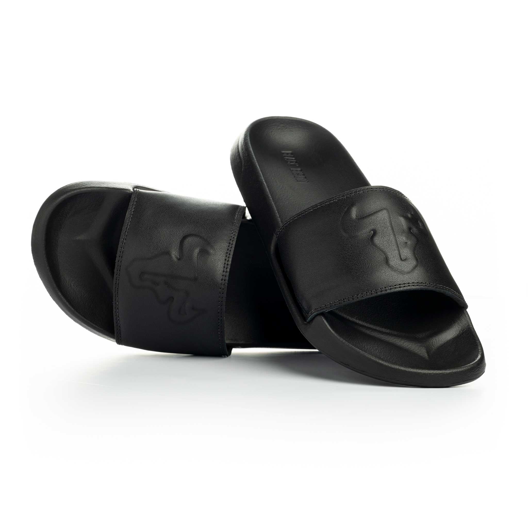 Sandalia Plana Valentino Negro - BLACK BISON
