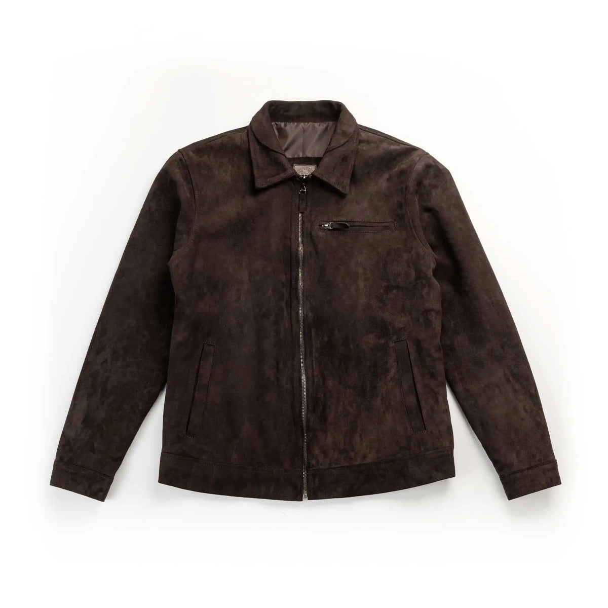 Chaqueta Gatsby Café de Cuero para Hombre - BLACK BISON