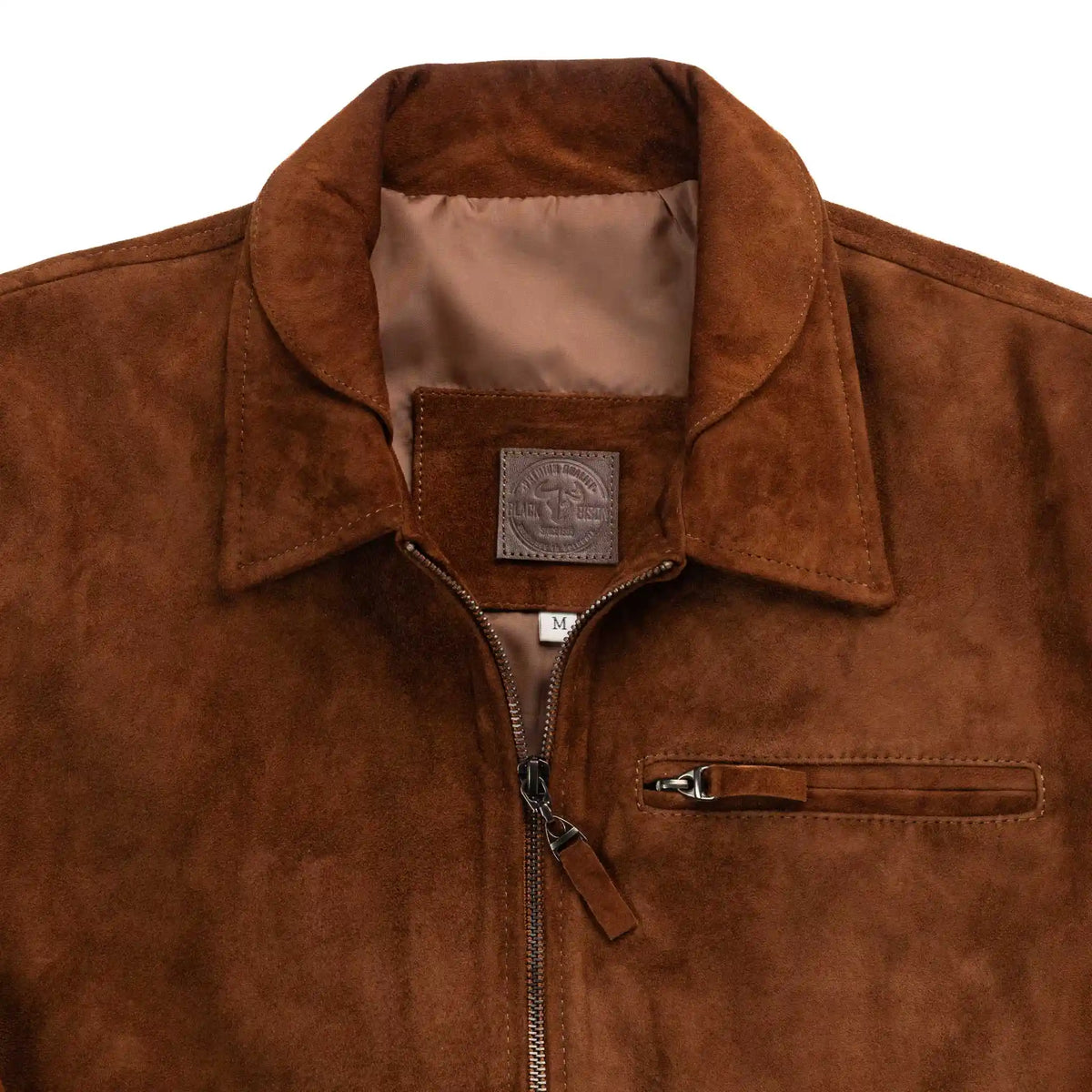 Chaqueta Gatsby Miel de Cuero para Hombre - BLACK BISON
