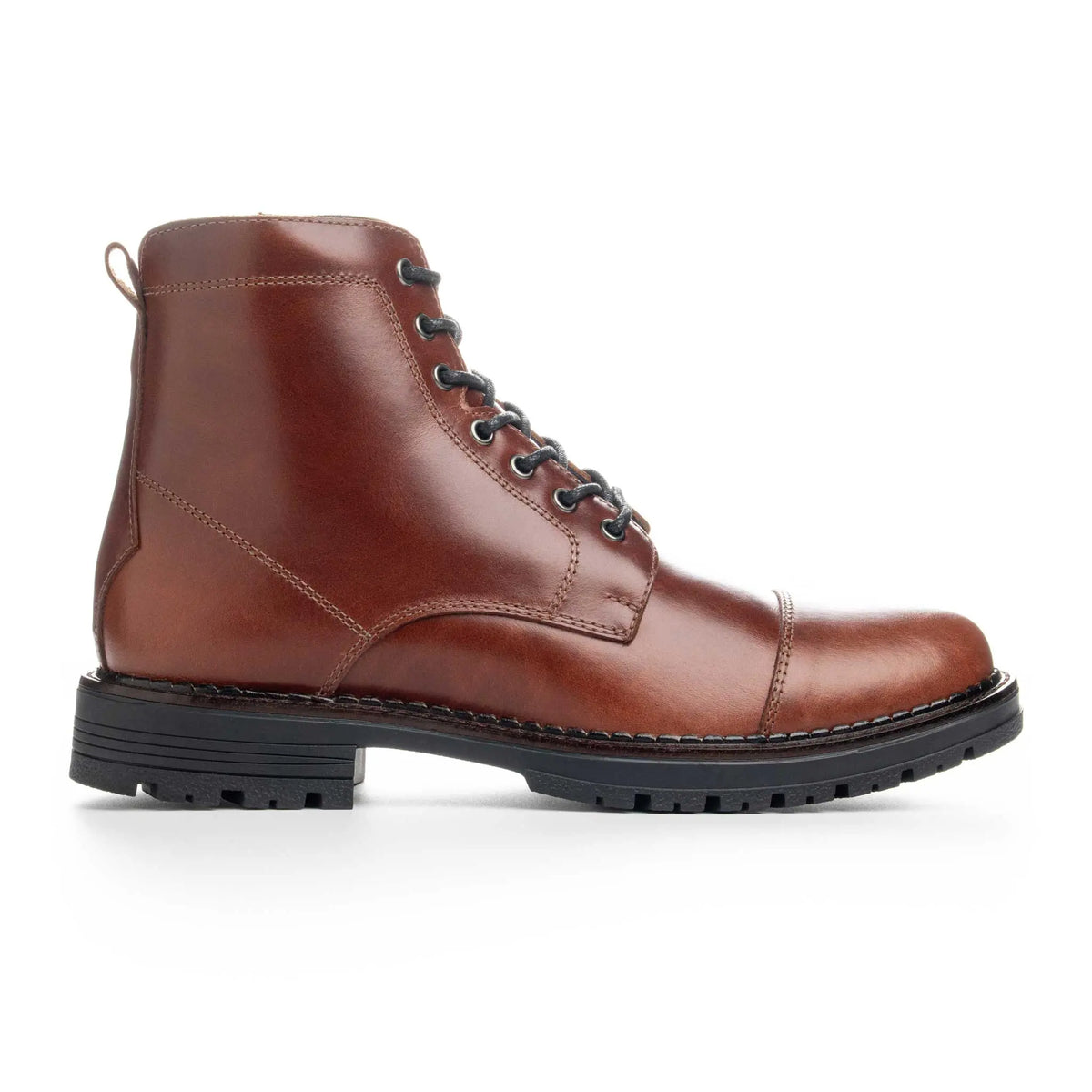 Bota Preston Coñac de Cuero para Hombre - BLACK BISON