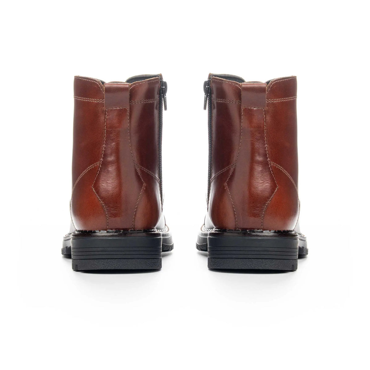 Bota Preston Coñac de Cuero para Hombre - BLACK BISON