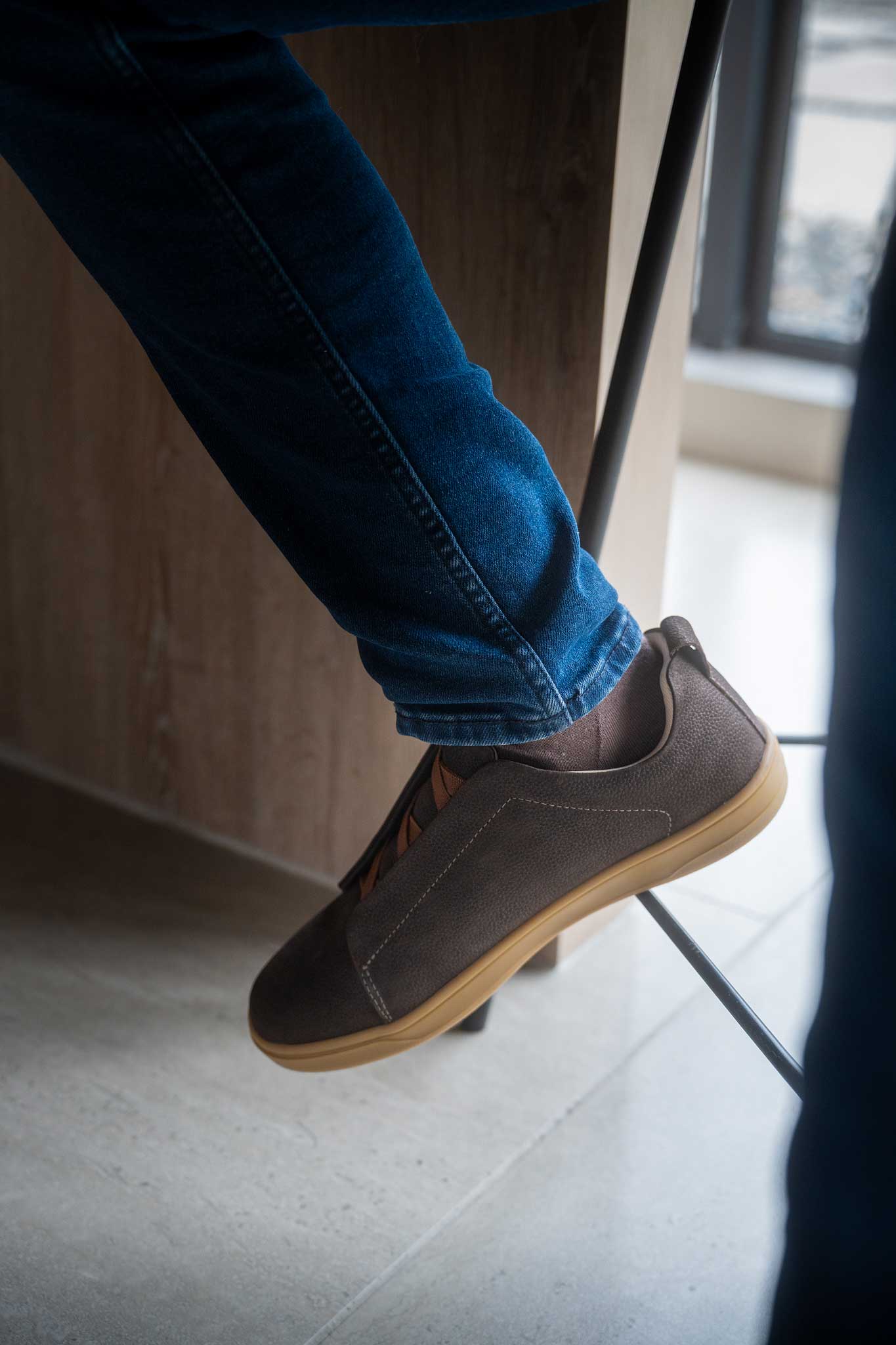 Cuero Nobuck Café - BLACK BISON