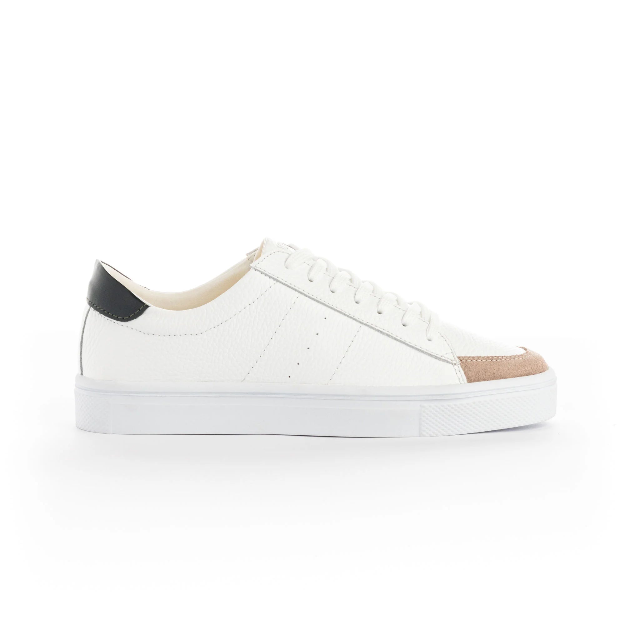 zapato cuero 806 blanco lateral