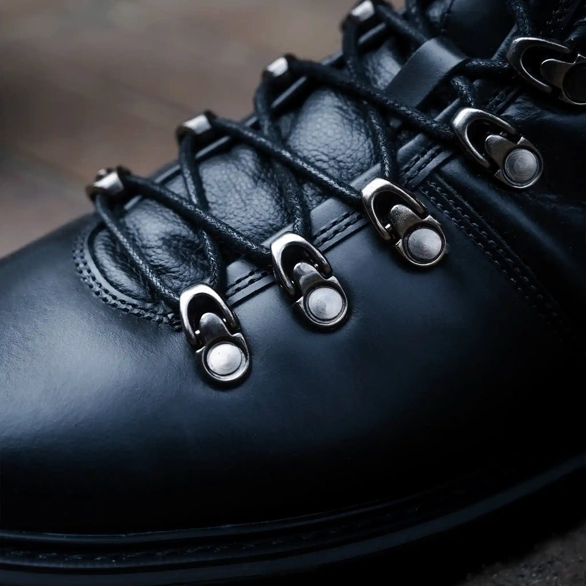 Bota Denver Negra de Cuero para Hombre - BLACK BISON