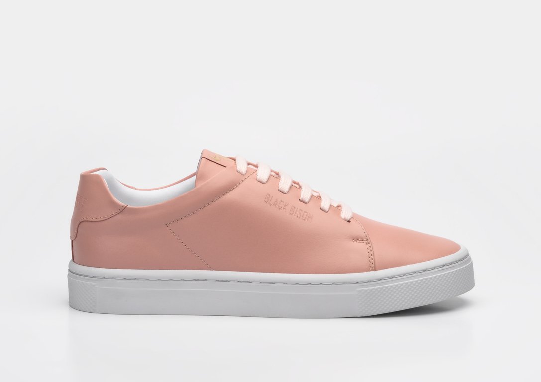 Sneakers black bison rosado-blanco lateral