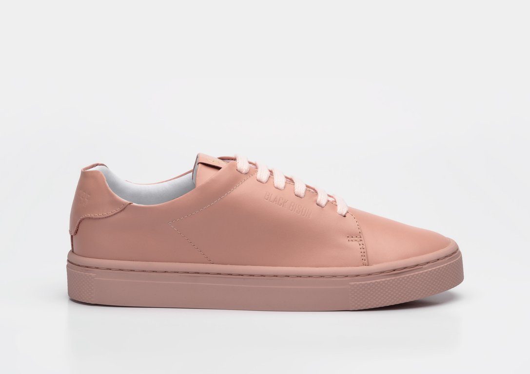 Sneakers black bison rosado lateral